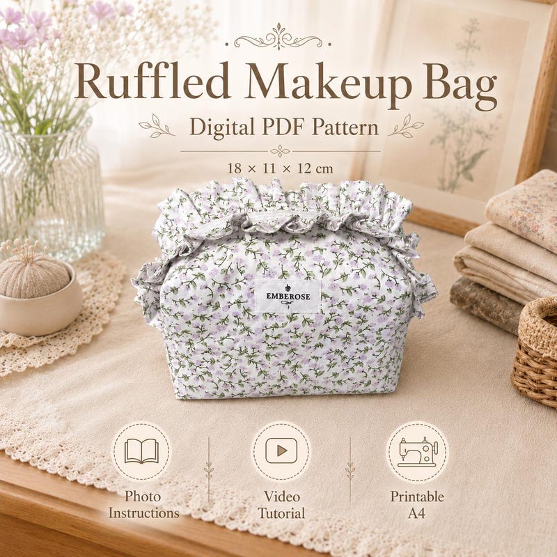 Ruffles Design Tutorial Boxy Bag With Ruffles - Etsy UK