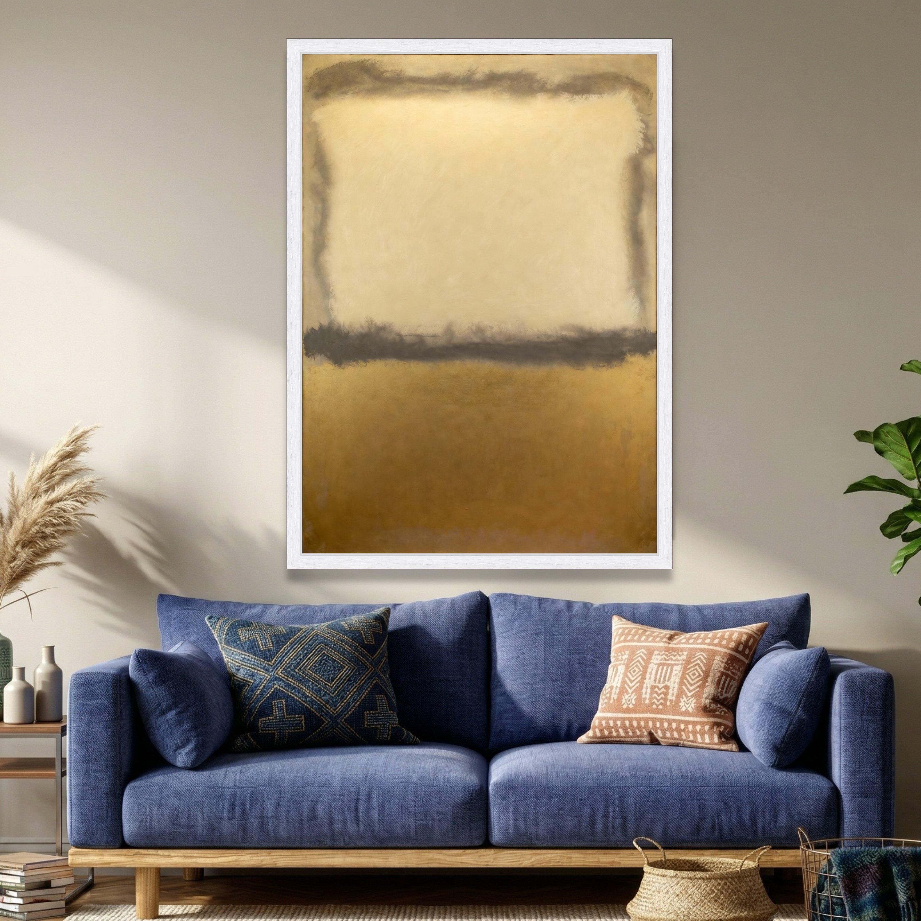 Gold Rothko Mark Rothko Beige Gold Abstract Canvas Art 1956 No.11 Minimalist Color ...