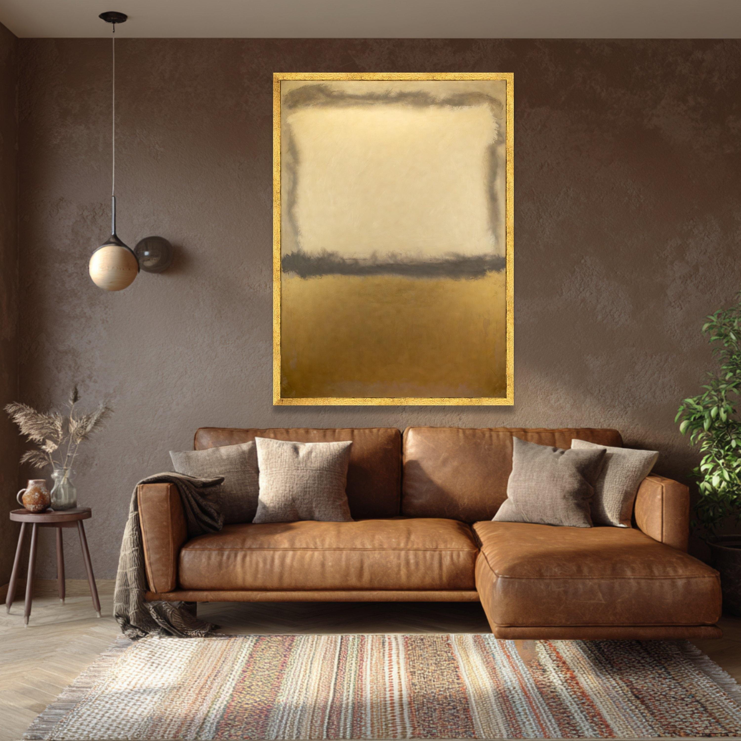 Gold Rothko Mark Rothko Beige Gold Abstract Canvas Art 1956 No.11 Minimalist Color ...