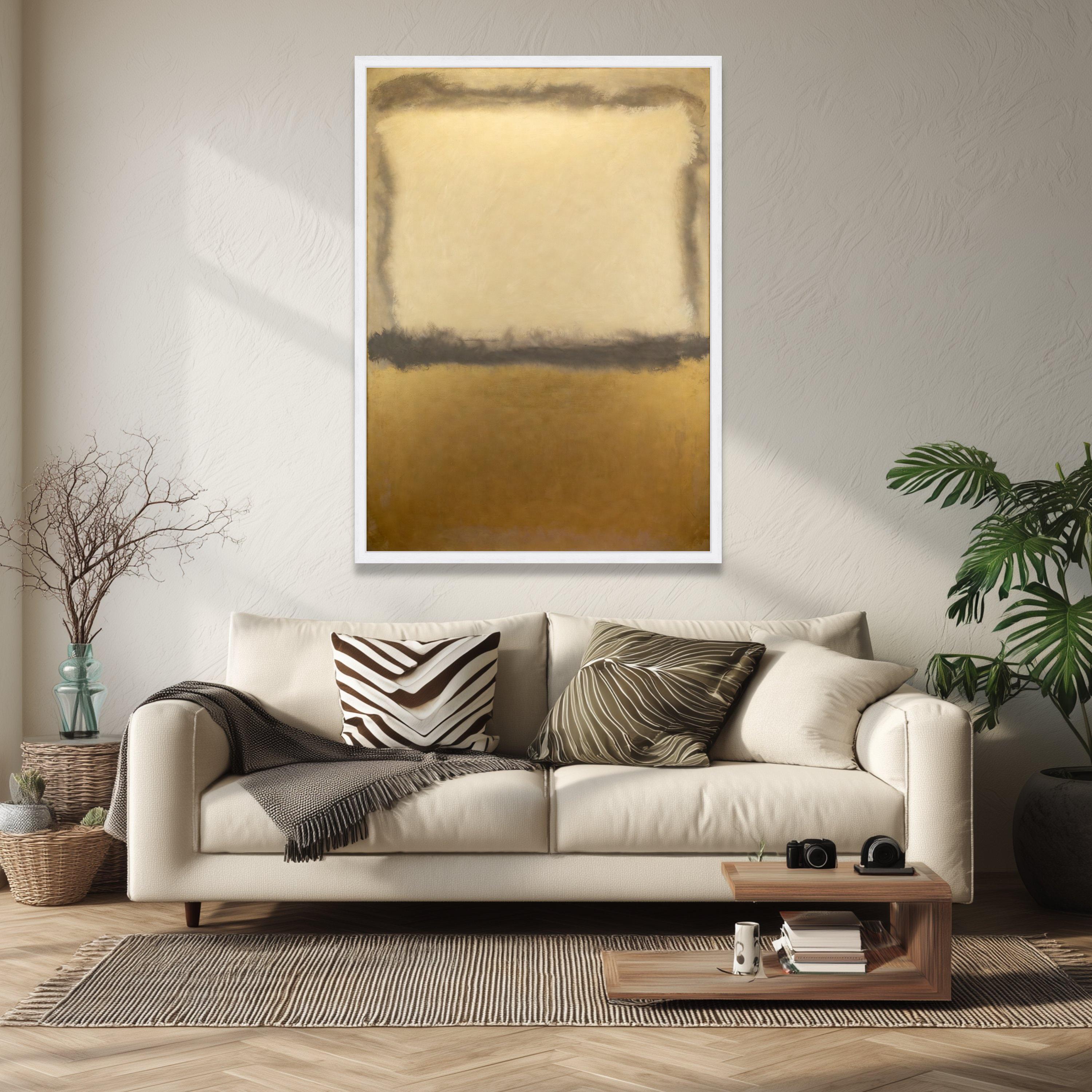 Gold Rothko Mark Rothko Beige Gold Abstract Canvas Art 1956 No.11 Minimalist Color ...