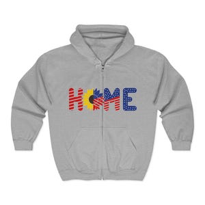 American Motivation  - Archer Character Aiming Bow Zip Hoodie | Fantasy Archer Illustration