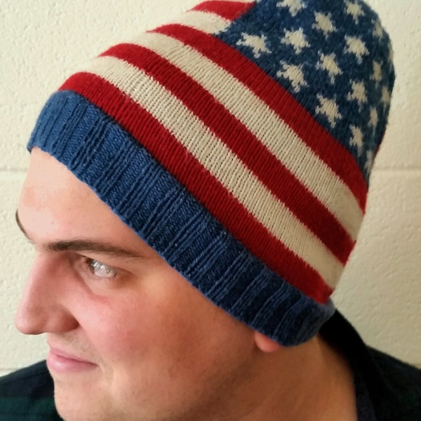 Fleece-Lined Stars and Stripes Hat Pattern