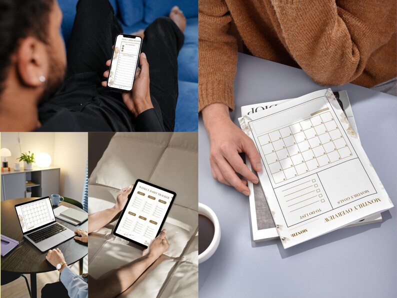 ADHD Planner Bundle Printable PDF | Daily Weekly Monthly Planner ...