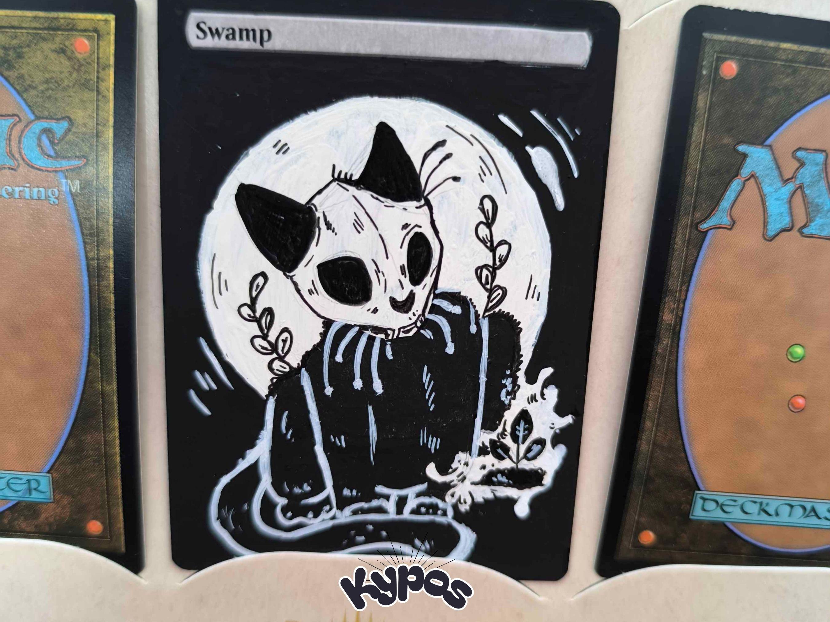 Mtg Altered Art Swamp - Etsy