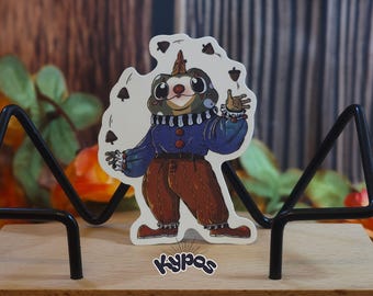 Clown Frog Sticker – 6 cm Vinyl Sticker – Juggling Circus Frog – Clowncore Aesthetic – Cute Design for Planners & Laptops