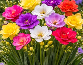 10er-Pack gemischte Freesien-Zwiebeln - Duftende Frühlingsblumen für den Garten