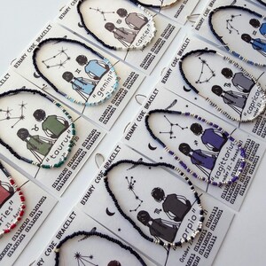 Zodiac Binary Code Bracelet for STEAM Engineers Artists Computer Nerds Coder