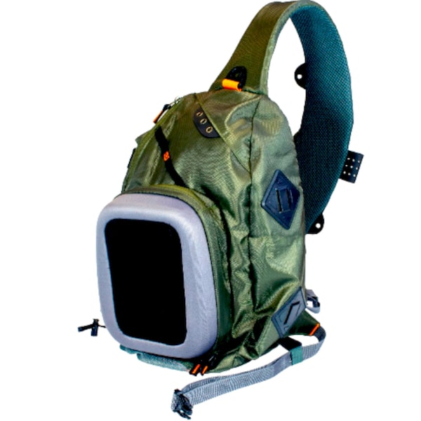 Teton Lightweight Fly Fishing Sling Pack features strategically placed pockets and attachment points