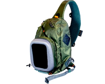 Teton Lightweight Fly Fishing Sling Pack features strategically placed pockets and attachment points