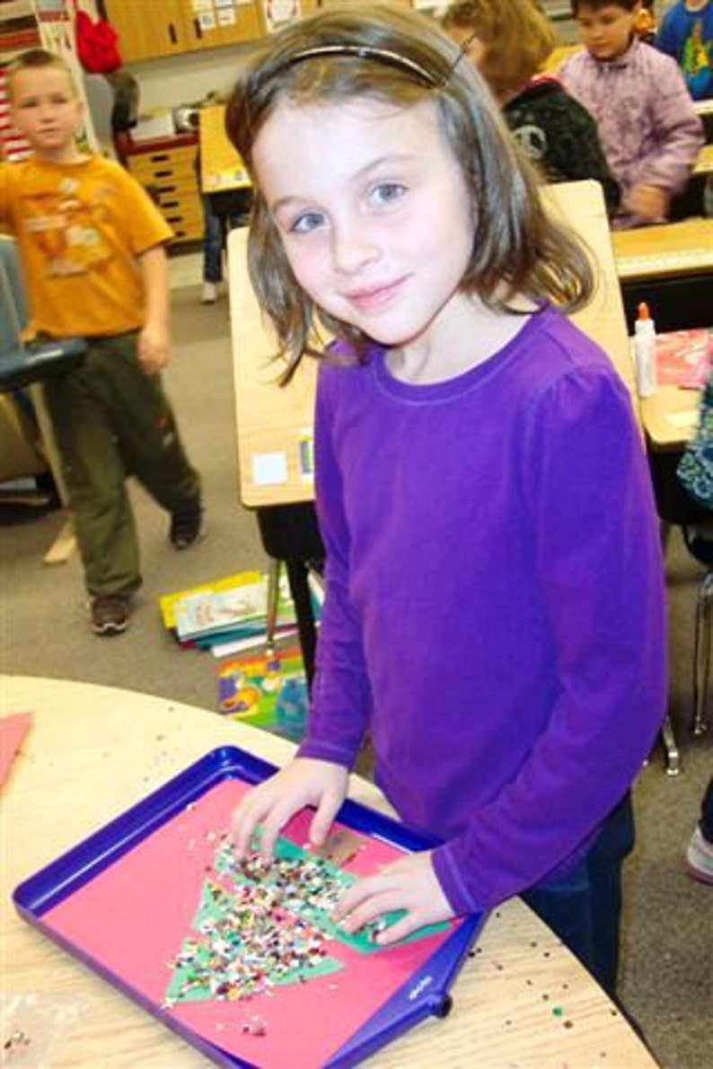 Large Tidy Tray Craft Tray and Child Activity Tray Glitter and Powder Contained Great for Teachers and Demonstrators image 5