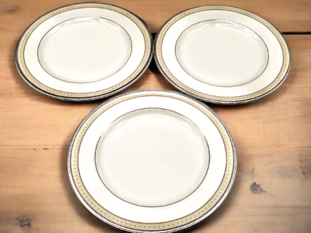 Cameroon Sand by NORITAKE Set of Three Bread Plates 6.5 Inches