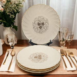 Vintage Orleans D 515 by LENOX Set 0f Four 10 Inch Dinner Plates  Excellent condition