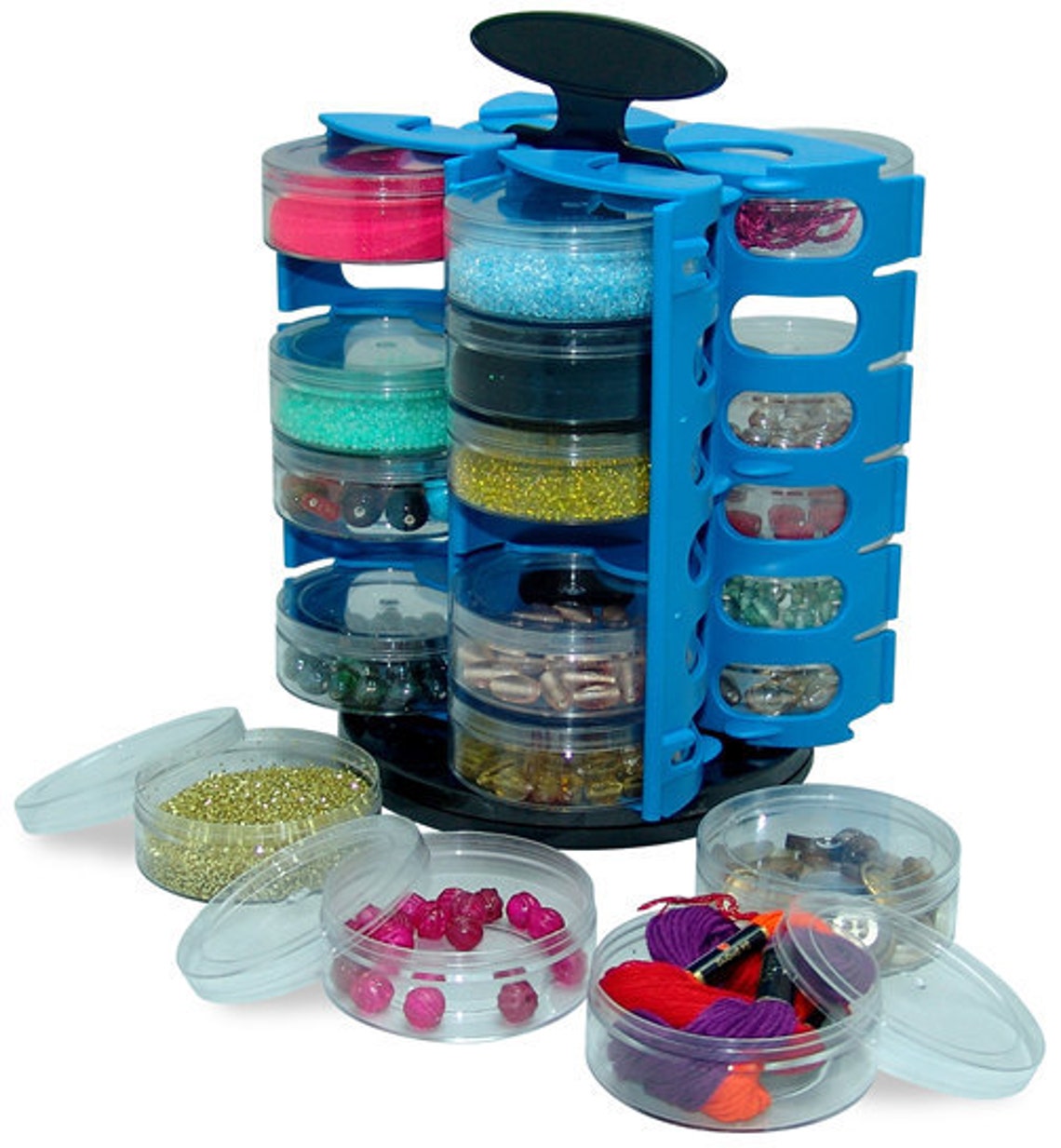 Bead Organizer24 Cup Quad Stow N Go Organizer w/ Turntable Etsy