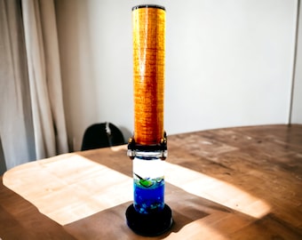 Vintage Kaleidoscope-KaleidoWave By Will Smith with Liquid Object Chamber 13&quot; Tall Awesome Piece