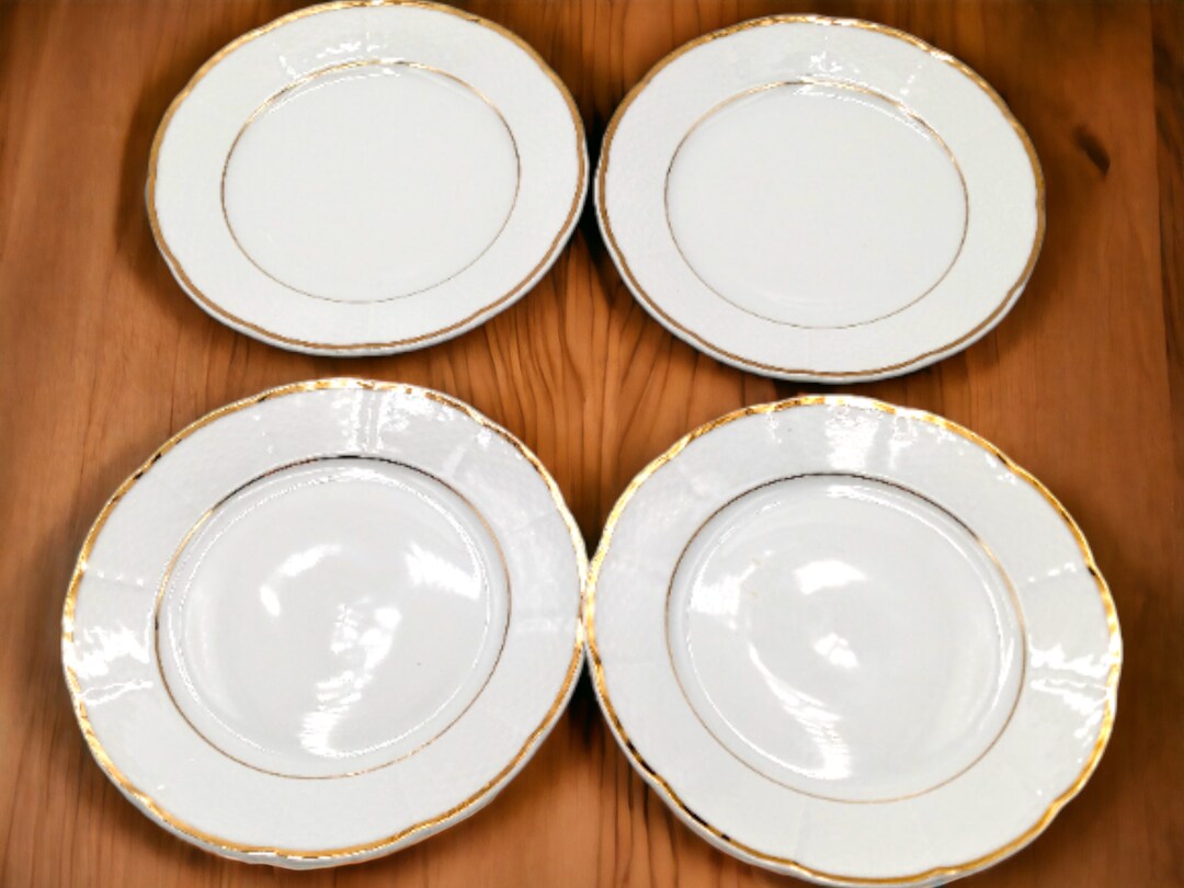 Baum Bros. Fine Bohemian China princess Pattern SET OF 4 Salad Plates 7