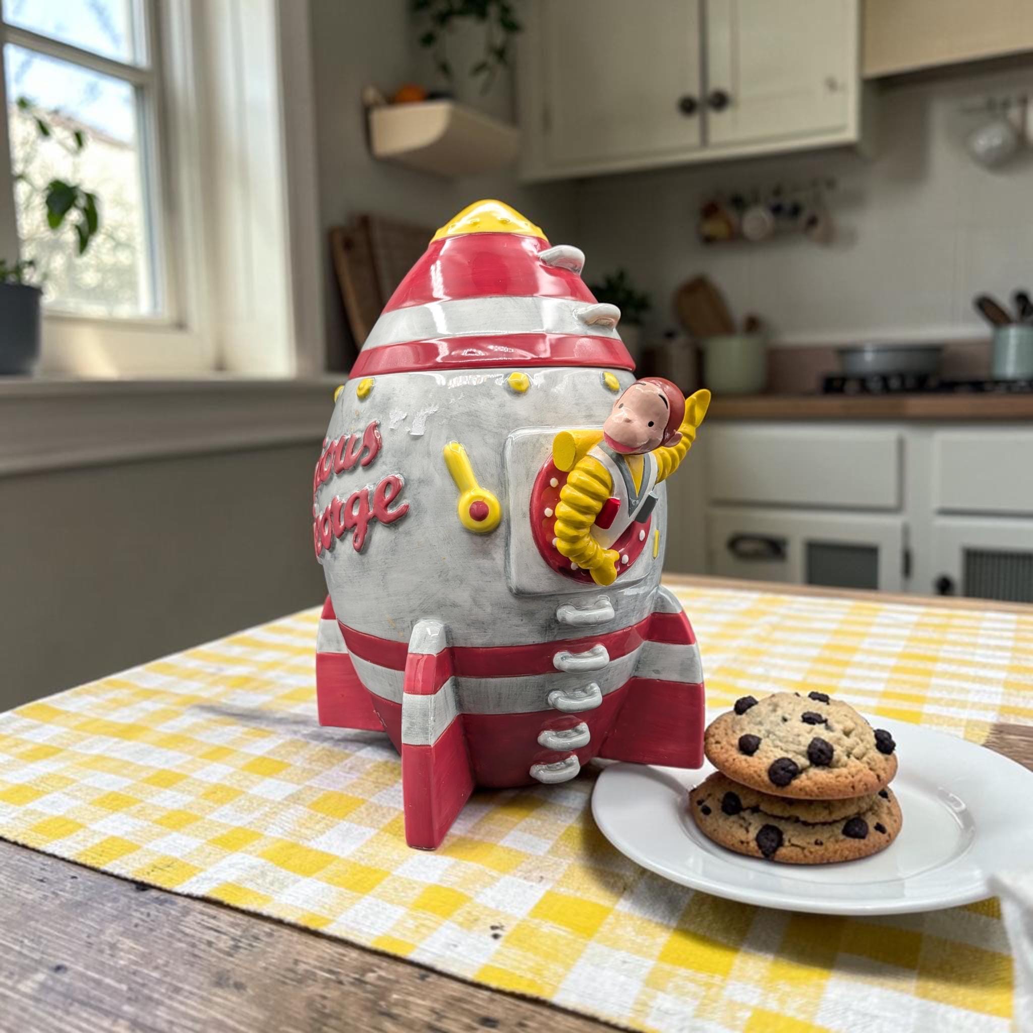 Curious George Cookie Jar - Etsy