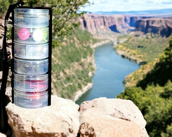 Fly Fishing Portable Fly Organizer Holds Fishing Flies, Strike Indicators, Beads, Leaders, Swivels, Hooks, Containers Lock Secure in Place