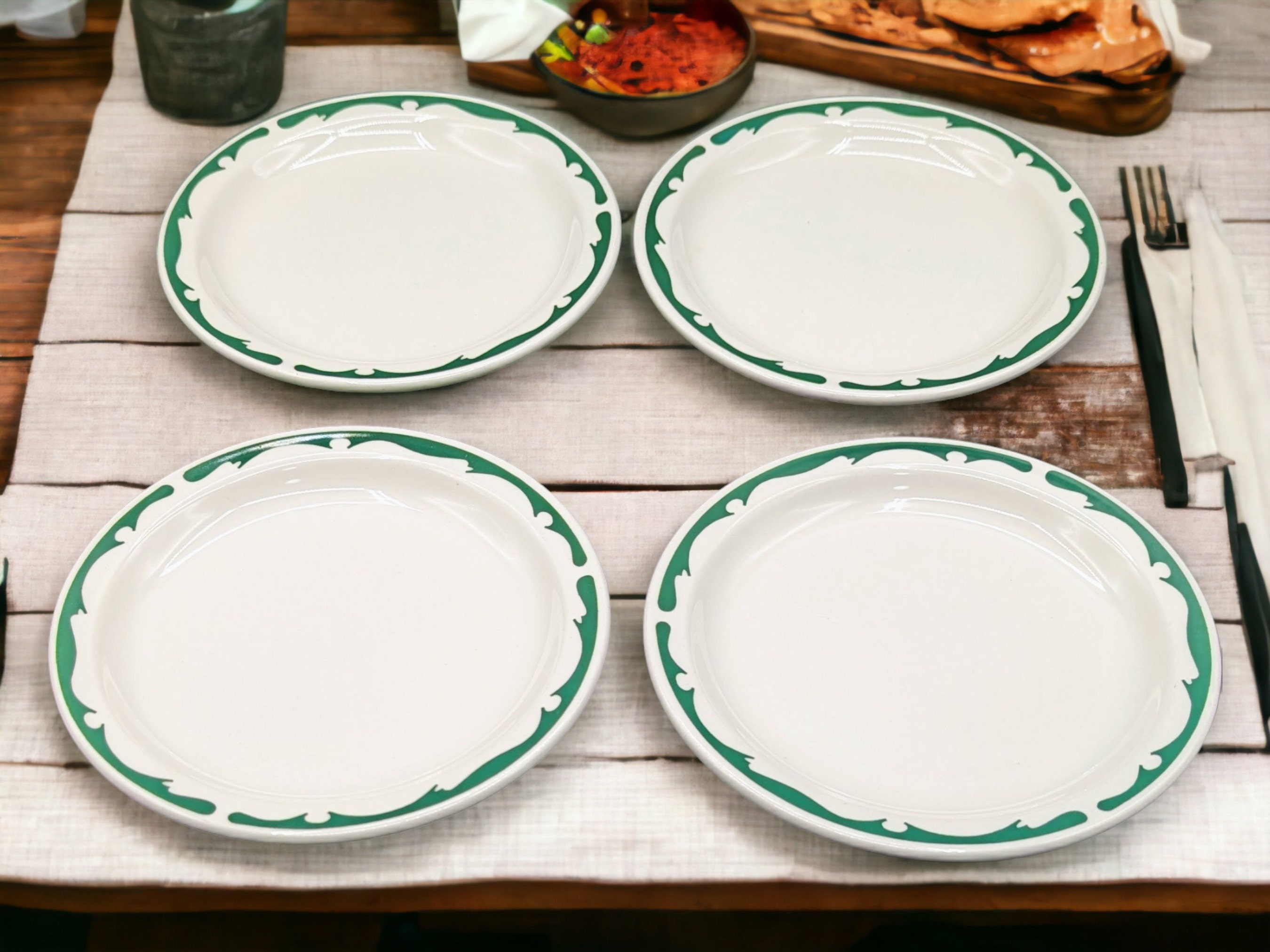 Buffalo China ダイナー皿３枚 Buffalo China” Plate A バッファロー ビンテージプレート
