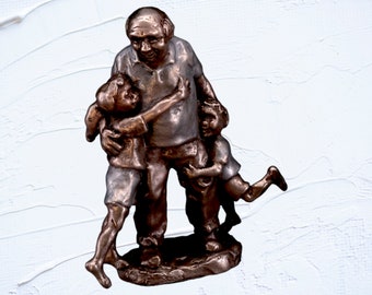 Grandpa by Mark Hopkins Bronze Sculpture Limited Edition: 96/950 Size 7 X 6 Inches