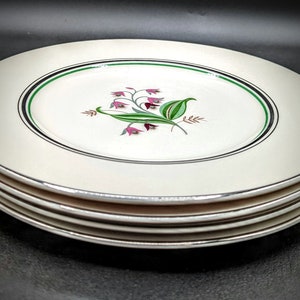 Plats De Service Céramique Vintage Syracuse China Ivory Opco Coralbel - Années 1960, Set