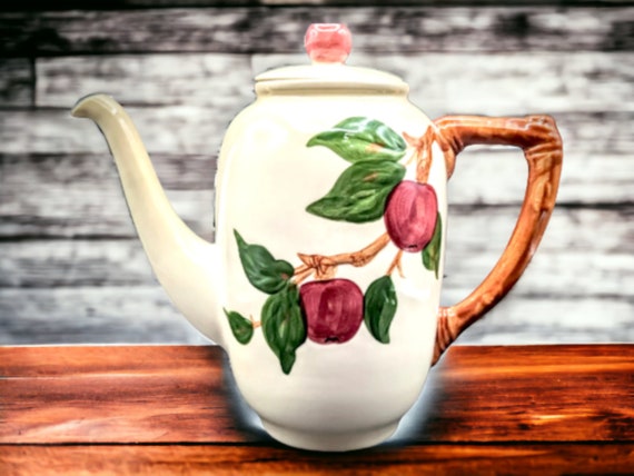 Franciscan apple teapot hot sale