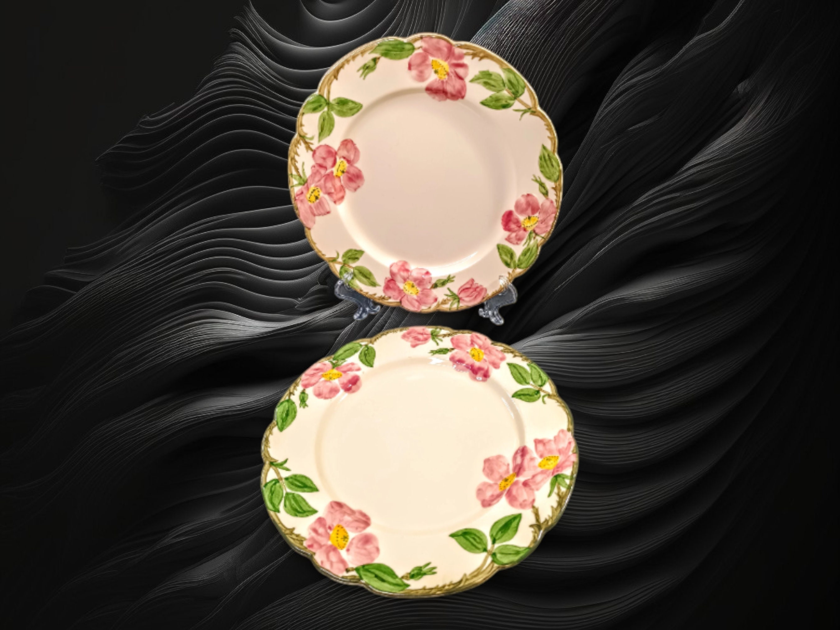 Franciscan Rose Pattern 皿とピッチャーセット Franciscan Rose Pattern 皿とピッチャーセット Franciscan Rose