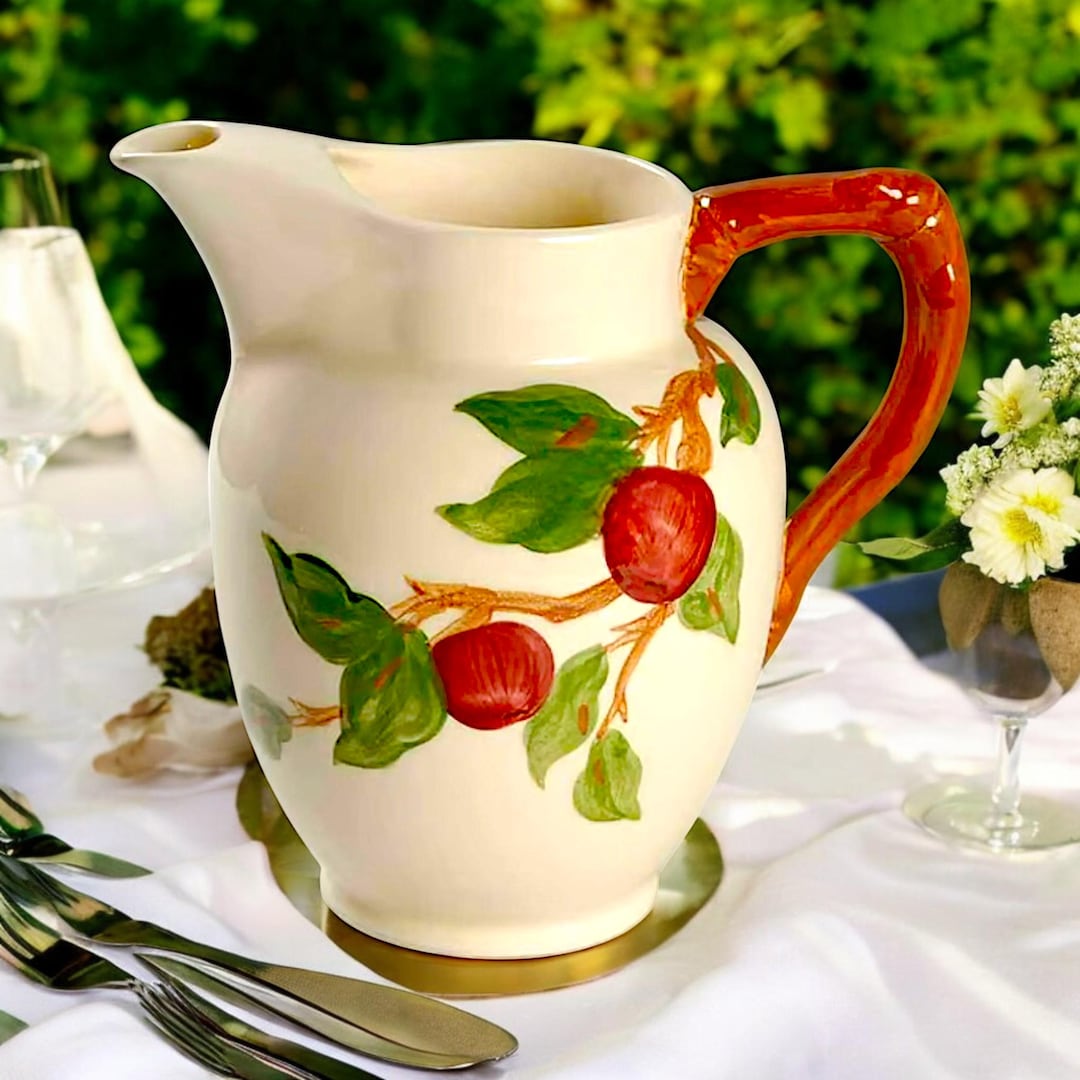 Vintage Franciscan Apple Pitcher: 64 Oz USA Pottery - Etsy