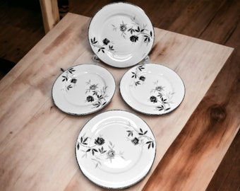 Noritake Rosamor SET OF 4 -Salad Plates 5851 Excellent Condition from an Estate Sale--Very Little Use 8.25"