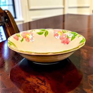 Vintage Franciscan Desert Rose Serving Bowl - 9 Inch Earthenware Pottery