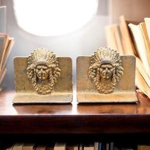 Indian Chief Bookend - Etsy