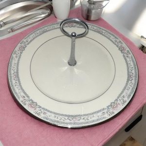 Lenox Charleston Bone China Serving Plate with Handle, 11 Inch, Circa 1980