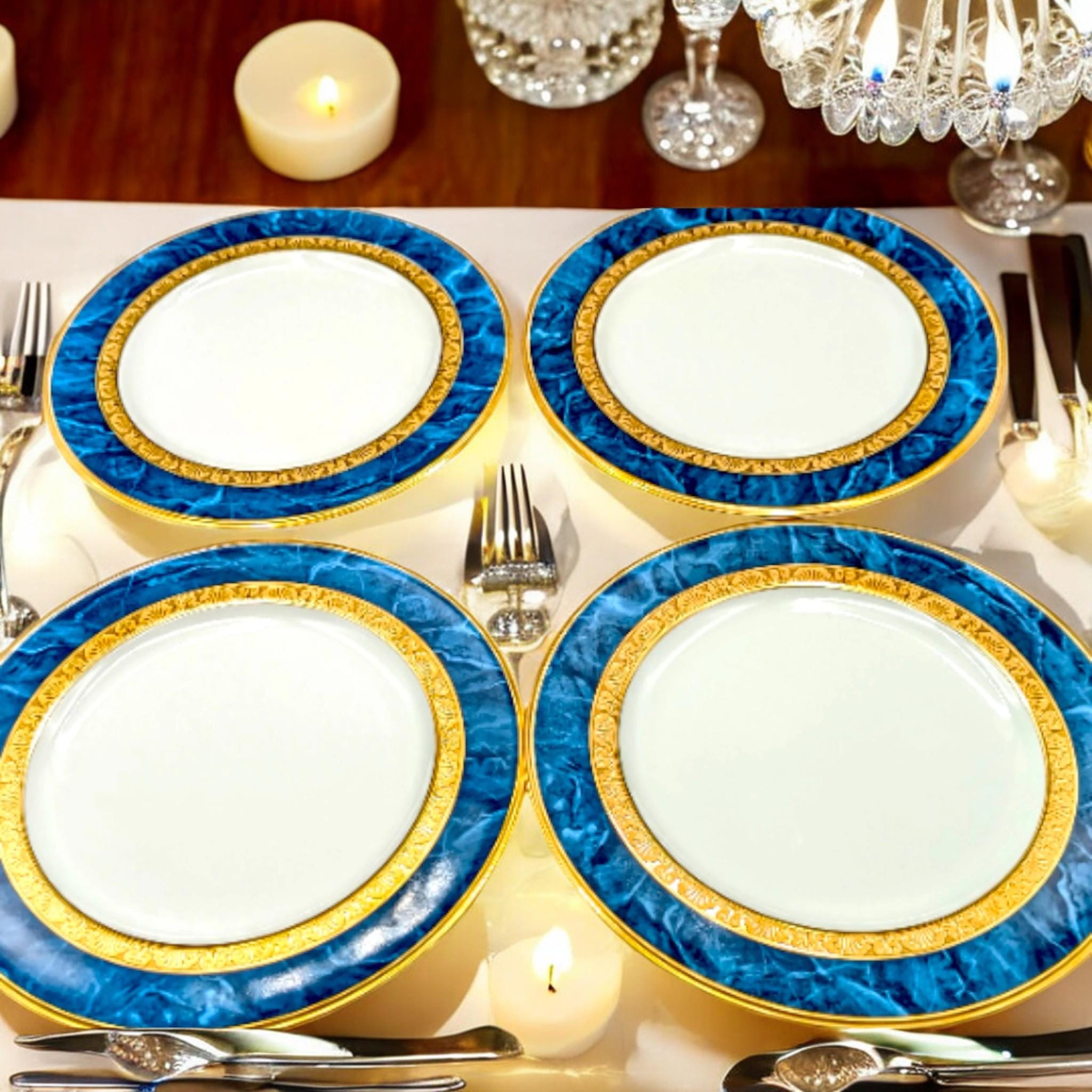食器 Band new Noritake Blue Band - Etsy