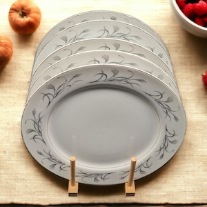 Harmony House Platinum Garland Set of 5 Salad Plates 7.75 Inches All Meticulously Crafted in Japan