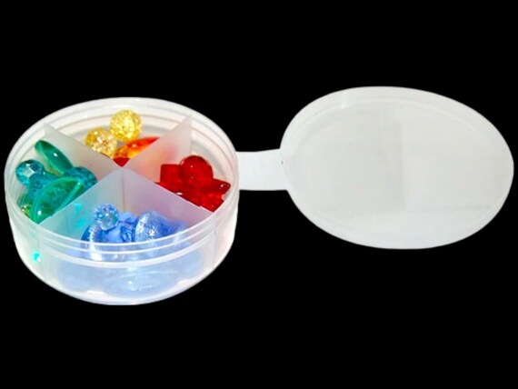 500 Bulk Count Divided Plastic Containers Shuttle Cups With