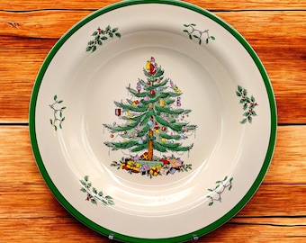 Bol para pasta Spode con diseño de árbol de Navidad: Bol para servir con borde de 29,8 cm (11 3/4")
