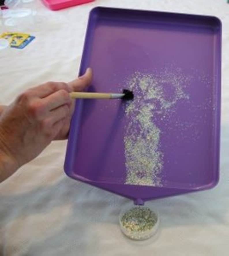Large Tidy Tray Craft Tray and Child Activity Tray Glitter and Powder Contained Great for Teachers and Demonstrators image 2