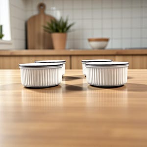 Set of 4 Dansk Christianshavn Bistro Blue Ramekins Portugal  display picture 1