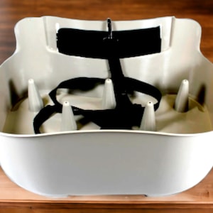 Fly Fishing Stripping Basket Smooth Light Weight Danish Design - lightweight, curved back shape forms to your waist
