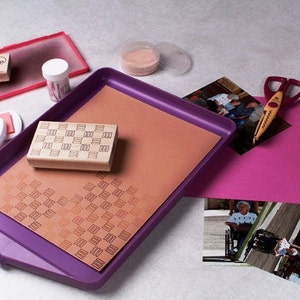 Large Tidy Tray Craft Tray and Child Activity Tray Glitter and Powder Contained Great for Teachers and Demonstrators image 3
