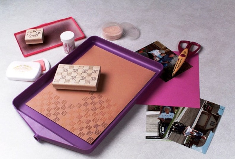Large Tidy Tray Craft Tray and Child Activity Tray Glitter and Powder Contained Great for Teachers and Demonstrators image 3