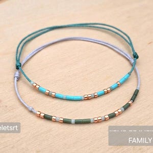 Morsecode-armband FAMILY – Minimalistische sieraden met geheime boodschap met kralen