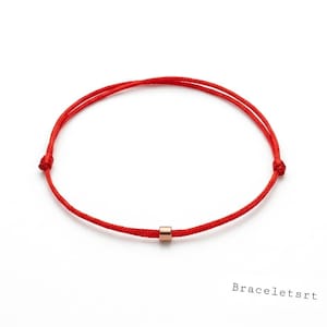 Red String Bracelet , Adjustable Good Luck Wish Bracelet, protection  for him and her