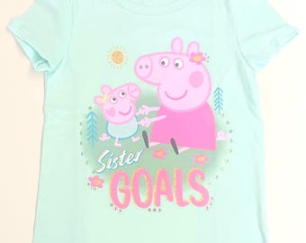 Peppa Pig Girls T-Shirt with Crystals