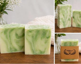 Cucumber Handmade Soap | Refreshing Botanical Soap | Natural Artisan Soap | Fresh Clean Scent
