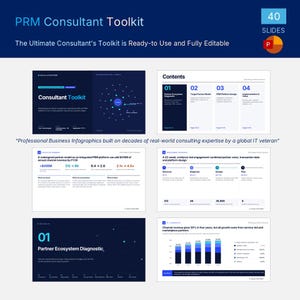 PRM  Consultant Toolkit | 40-Slide PPTX Template (Digital Download)