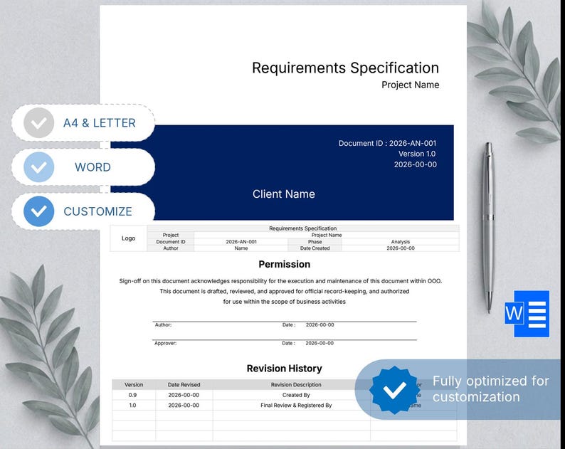 Professional PMO Document Templates