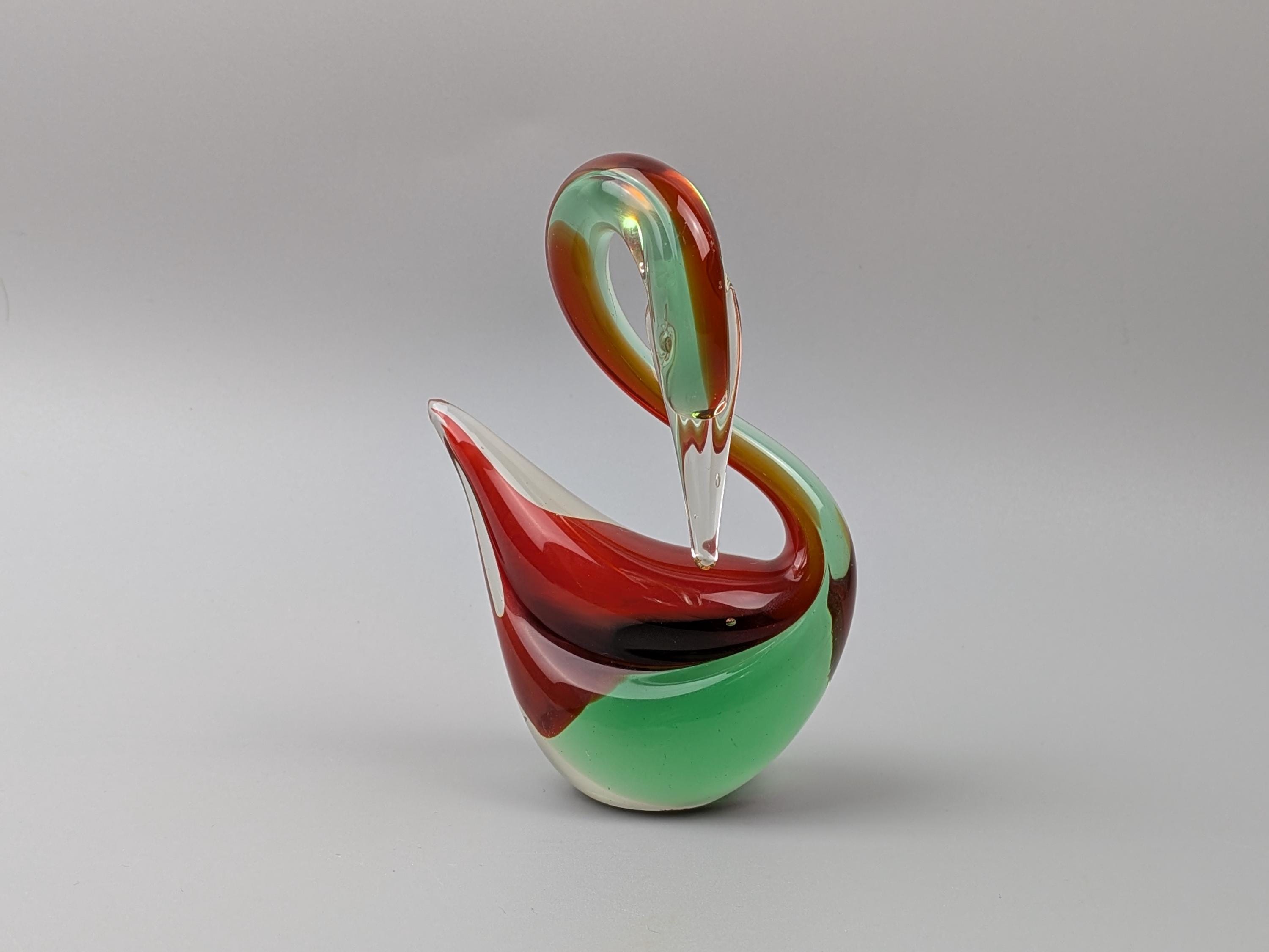 Murano glass swans - Etsy 日本