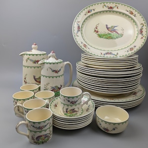 Juego de mesa y café vintage Copeland Spode "Strathmere" – 39 piezas