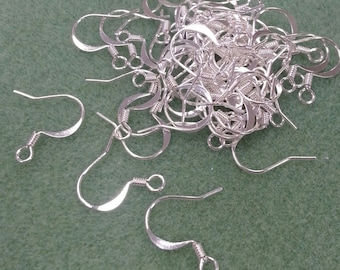 Silver Plated Ear Wire 120 Pieces