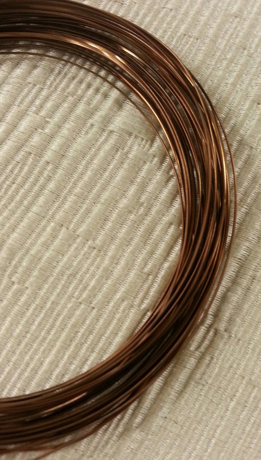 1 Reel ( 5 meters ) 1mm ( 18 gauge ) Copper Wire , Round Half Hard Wire ,  Wrapping Wire- MB27